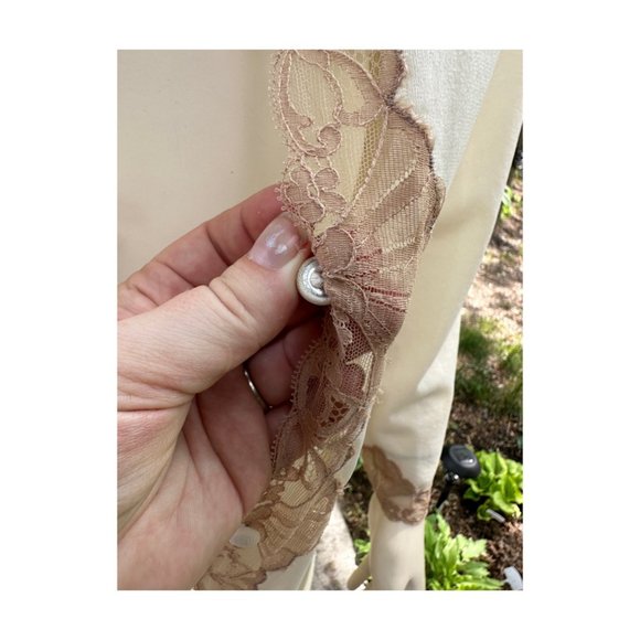 60s Emilio Pucci Dressing Gown Robe for Formfit Rogers Column Maxi Art Deco Lace - Picture 10 of 13